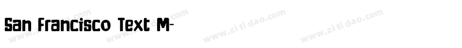 San Francisco Text M字体转换